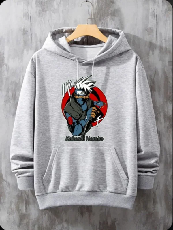 Men’s Fleece Printed Hoodie – Warm Casual Printed Sweatshirt for Men